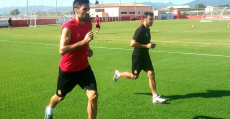 Juan Rodríguez realizando trabajo específico en Son Bibiloni. Foto: RCDM.