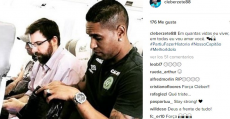 Última actualización de Cléber Santana en su cuenta de Instagram antes de despegar.