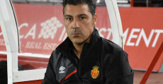 Olaizola en la previa del partido ante el Mirandés- Foto: Fútbol Balear.