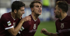 Mateu Ferrer celebrando su gol ante Osasuna B. Foto: Diario de Pontevedra.