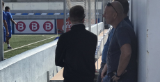 Messow y Volckmann siguiendo el entrenamiento en Son Malferit. Foto: ATB.