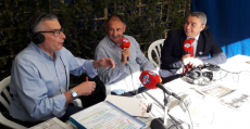 Virgilio Moreno en el stand de Radio MARCA Baleares en el Dijous Bo de Inca. Foto: TTeporte.com.