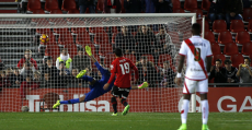 Culio transformando el penalti del segundo gol ante el Rayo. Foto: LFP.