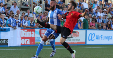 Instantánea del derbi de la primera vuelta en Son Malferit. Foto: Guillermo Sánchez Garcías.