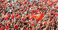 Miles de aficionados rojillos salieron a la calle del domingo al martes para celebrar el ascenso. Foto: RCDM.