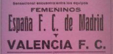 Publicidad de los equipos España FC y Valencia FC (1932)