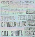 Cartel del partido CD S’Horta – CF Virgen de Lluc, 28/03/71 (archivo M. Adrover)