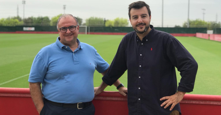 Roig padre e hijo en Son Bibiloni. Foto: RCDM.