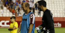 Tomeu Nadal, Alfredo Ortuño y Javier Acuña son los tres exmallorquinistas en el Albacete. Foto: LaLiga.