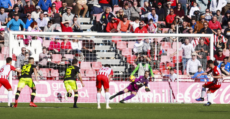 Giménez transformó el primer de los tres penaltis señalados contra el Mallorca. Foto: LaLiga.