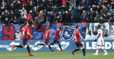 Celebración del primer tanto de Osasuna frente al Mallorca. Foto: LaLiga.