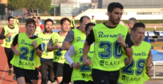 Los árbitros del comité balear realizando las pruebas físicas en Príncipes de España. Foto: Sports de Ca Nostra.