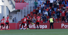 Celebración del tanto de Estupiñán. Foto: LaLiga.