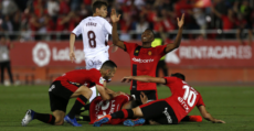 Celebración del tanto de Rodríguez al Albacete. Foto: LaLiga.