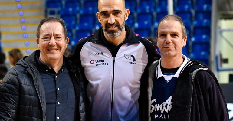 Miquel Gayà junto a Marcos Dreyer en Son Moix. Foto: G. Rubert.