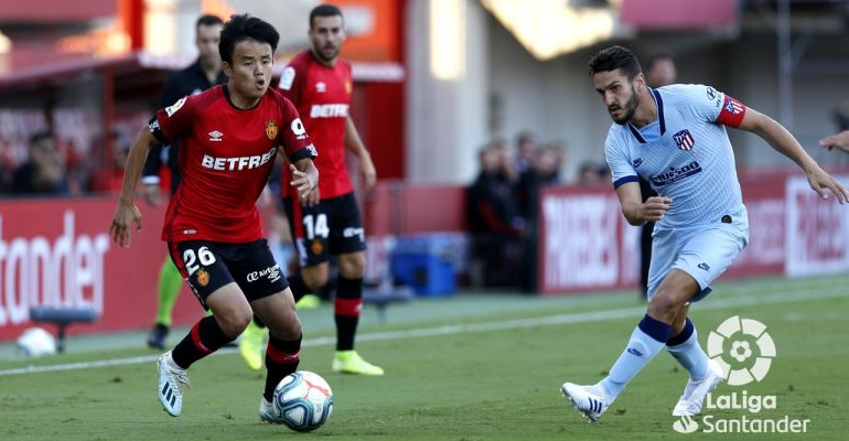 Kubo fue el más destacado del partido por parte del Mallorca. Foto: LaLiga.