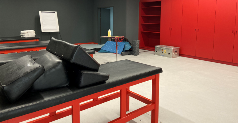 Sala de fisioterapia. Foto: TTdeporte.
