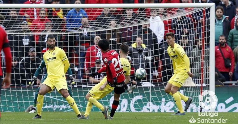 Kubo en la acción del tercer gol ante el Villarreal. Foto: LaLiga.