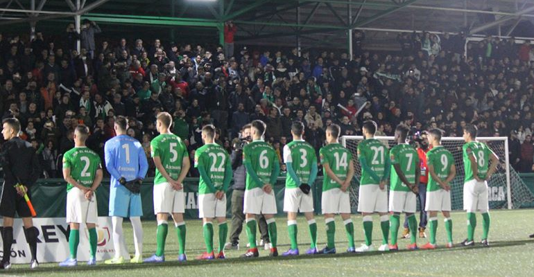 Formación de El Álamo en la eliminatoria previa de la Copa del Rey. Foto: CDEA.