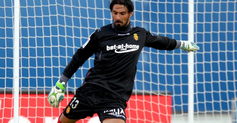 Aouate vistiendo la camiseta del Mallorca. Foto: FútbolBalear.